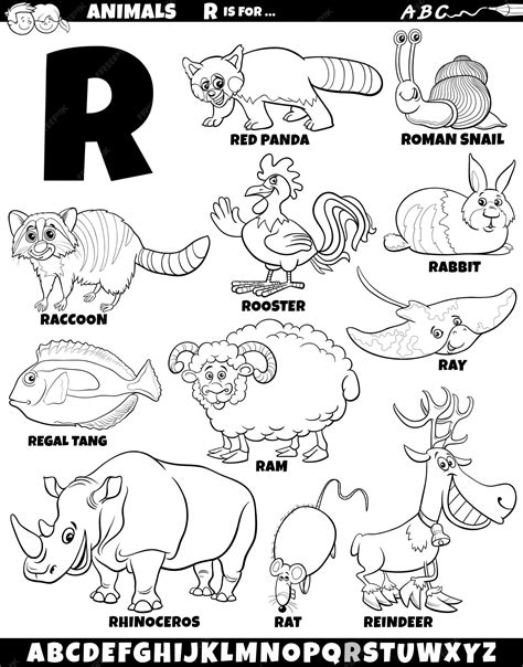 Premium Vector | Cartoon illustration of animal characters set for ...