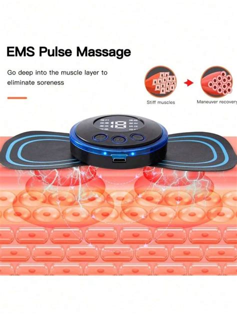 KIT 3 Mini EMS Massager Portable Electric Neck Stimulator For Cervical ...