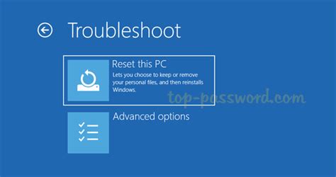 Image result for Reset PC Screen