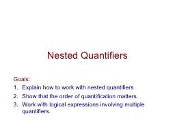 Image result for Nested Qiantifiers