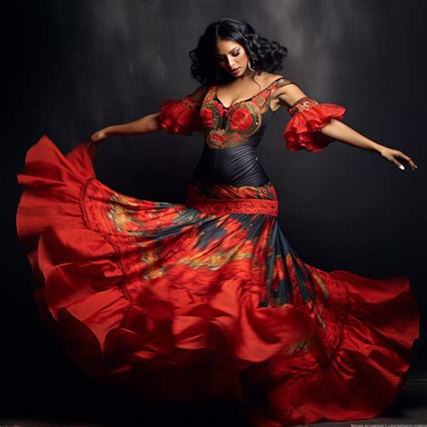 Fashion Fusion: The Indian Ghagra Choli Meets the Spanish Flamenco ...