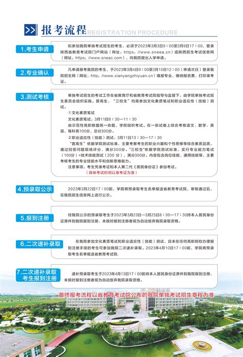 2023年咸阳职业技术学院单招简章_大学生必备网