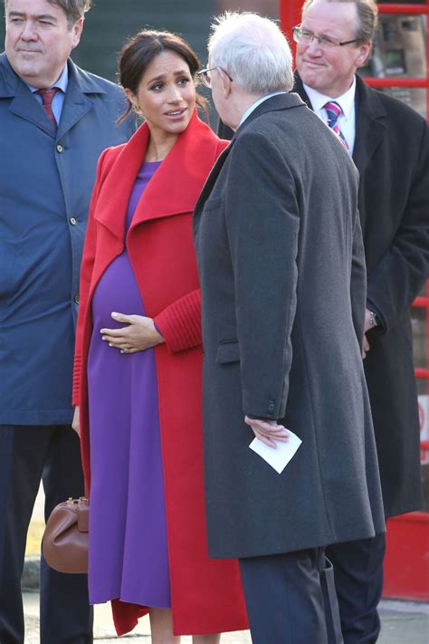 Pregnant MEGHAN MARKLE at Birkenhead at Hamilton Square 01/14/2019 ...