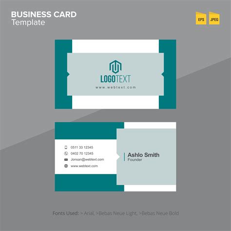 Create Business Card Template 的图像结果
