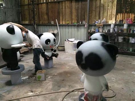 玻璃钢熊猫模型出租熊猫艺术展熊猫雕塑批量租赁出售|工业/产品|其他工业/产品|创意道具制作厂家 - 原创作品 - 站酷 (ZCOOL)