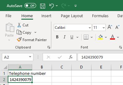 How to Add Code to Telephone Numbers On Excel 的图像结果