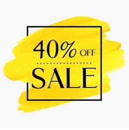 تخفيضات وخصومات خصم 40%