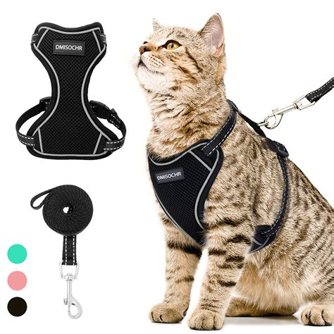 Cat Harness and Leash Set for Walking Escape Proof - Reflective ...
