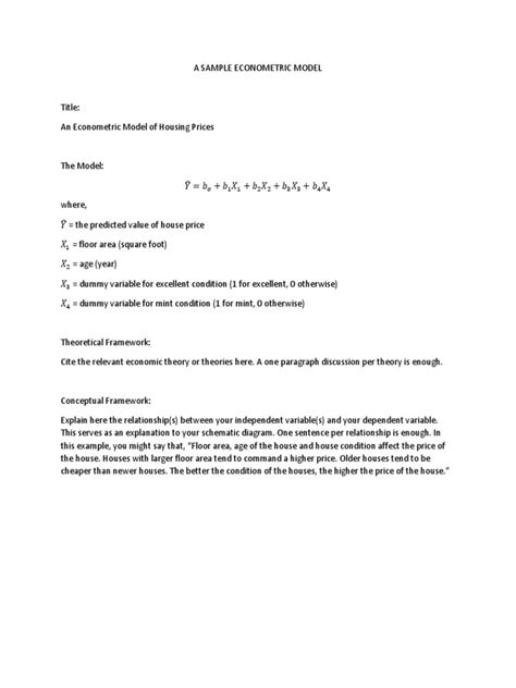 Econometric Model Example 的图像结果