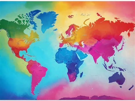World Map Imagem Colorful Image 的图像结果