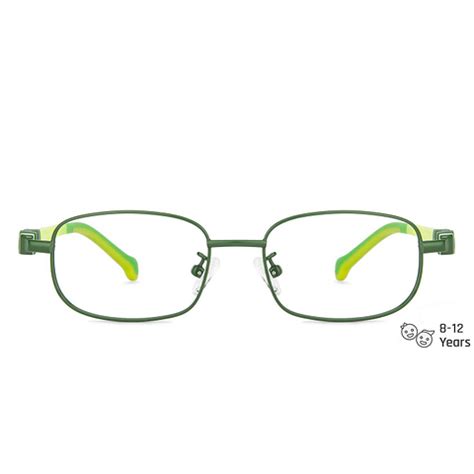 Kids Glasses: Green Full Rim Rectangle Kids (8-12 yrs) Lenskart Junior ...
