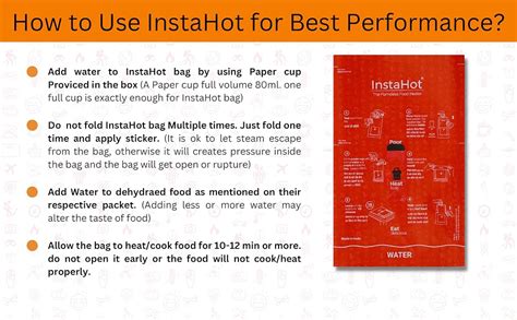 Instahot- Flameless Food Heater - Pack of 5 (only Heater Pouches ...