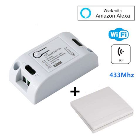Buy Techlogics - Smart WiFi Switch with 433Mhz Wireless Wall Panel ...