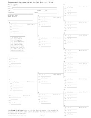 Ramapough Lenape Genealogy - Fill and Sign Printable Template Online