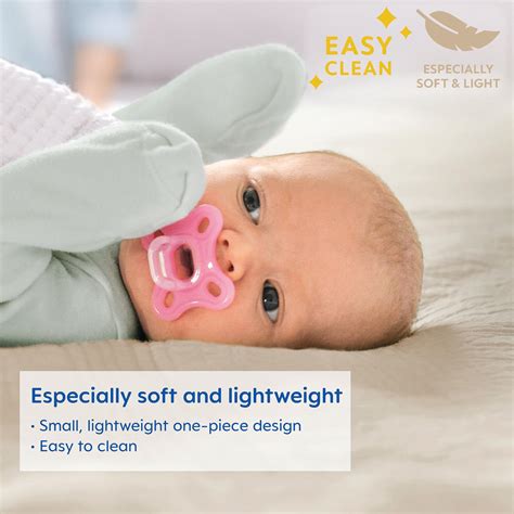 Snapklik.com : Comfort Pacifiers, Newborn Pacifiers, 4 Count, Pacifiers ...