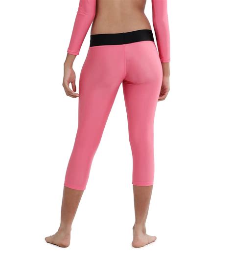 Buy Speedo Active Capri Fadango-Pink-Black Swimactive Online | Speedo India