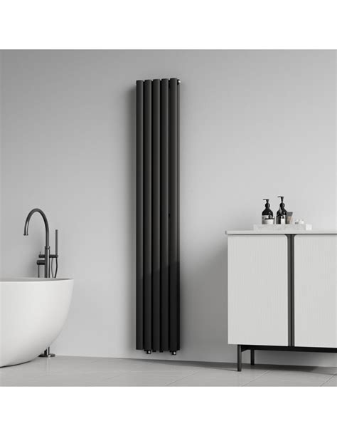 Radiateur à Panneaux Double 1122 W Acier Noir 180 x 30 x 8 cm - Ciel ...