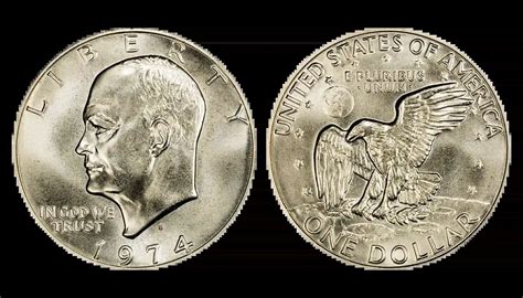 1974 Silver Dollar Value: Eisenhower Dollars (D, S, No Mint Mark ...