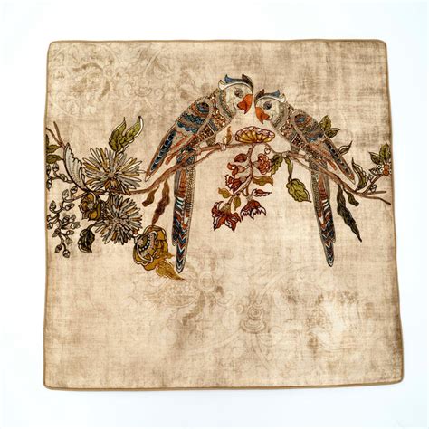 Buy Cushion Covers | Aria Parrot Cushion Cover - Off White | Shop at ...