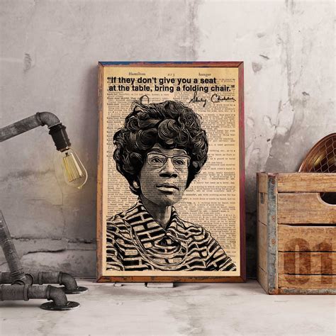 Shirley Chisholm Poster, American Politician Quote Poster, Empower ...