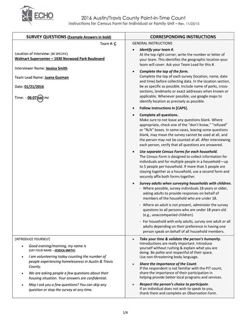 Fillable Online austinecho 2016 AustinTravis County Point-in-Time Count ...