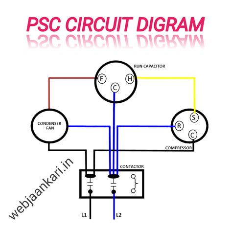 Split Window Ac PSC circuit diagram