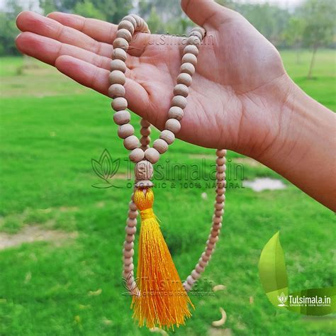 Original Tulasi Beads Japa Mala Handmade Tulsi Beads 10mm - Tulsi Mala