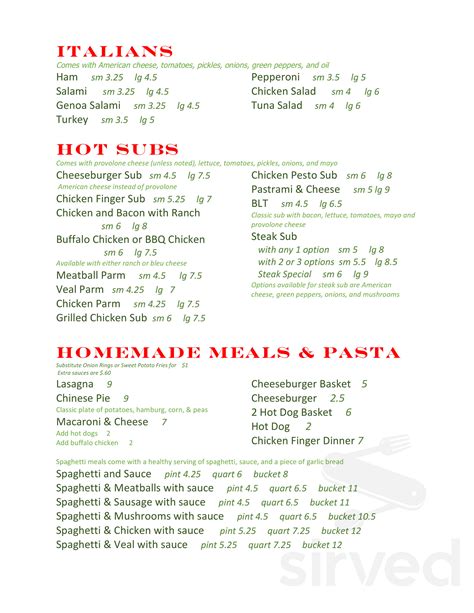 Sabattus House of Pizza menus in Sabattus, Maine, United States