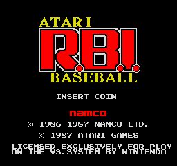 [mdk] Vs. Atari R.B.I. Baseball (set 1) download for mame 0.287