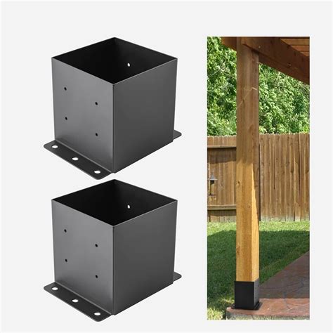 1 Pack Adjustable Post Sleeve - Fits 4x4, 4x6 & 6x6 Wood Posts - Ideal for Repair & Protection ...