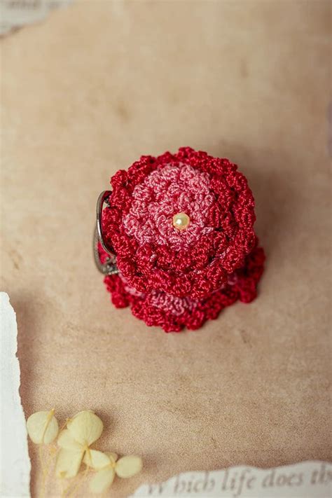 Samoolam Guncha Red Peony - Hair Clutch – Okhaistore