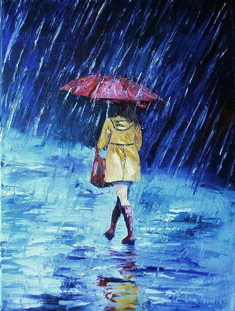 City Rain painting for youtube www.hartparty.com The Art Sherpa Umbrella Painting, Rain Painting ...