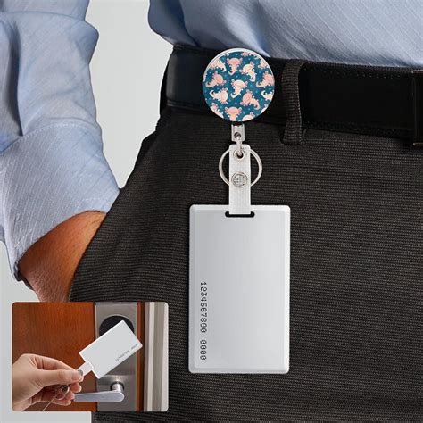 Buy Cute Axolotl Kawaii Pattern Retractable Metal Badge Holder Reel ...