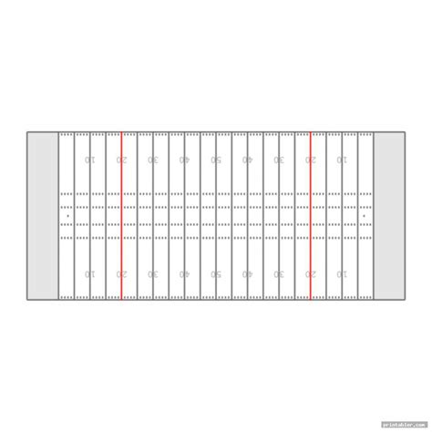 Free Printable Football Field Diagram