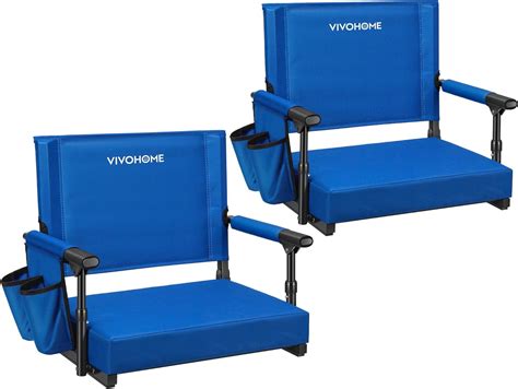 SPECSTAR Stadium Seats with Back Support and Cushion, 2 Pack Portable ...