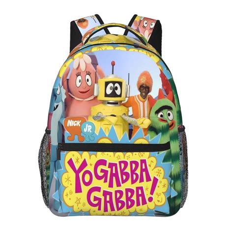Amazon.com: Pobecan Yo Gabba Anime Gabba! Backpack Funny Laptop Back ...