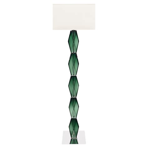 Murano Glass Green Floor Lamp For Sale at 1stDibs
