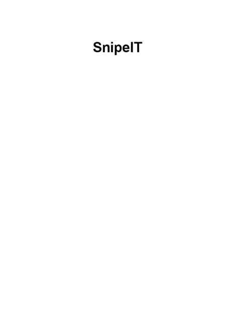Image result for Snipe-IT Setup Guide