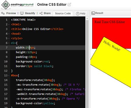 Image result for HTML CSS Online