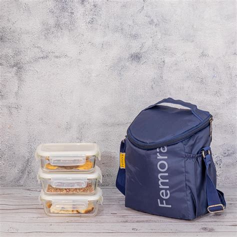 Buy Femora Borosilicate Glass Microwave Safe Rectangle Container ...