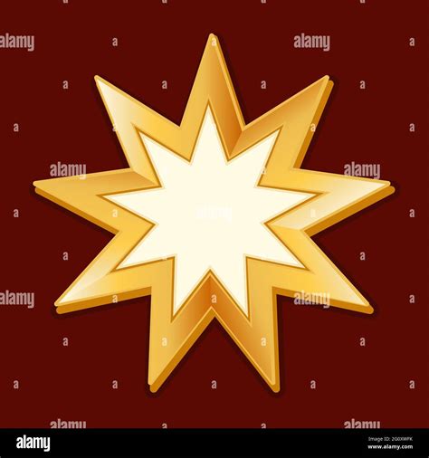 Icon Bahai Nine Pointed Star High Resolution Stock Photography and ...