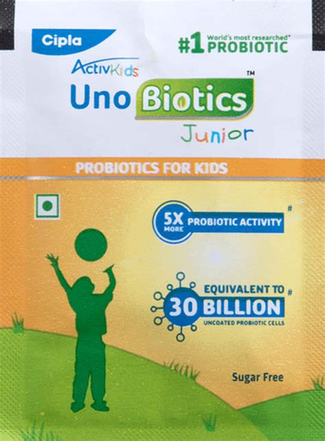 Buy ACTIVKIDS UNO BIOTICS JUNIOR SUGAR FREE SACHET OF 1GM ORAL POWDER ...