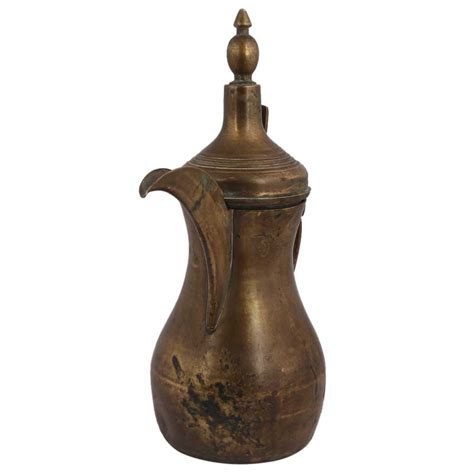 Traditional Brass Arabic Dallah Coffee Pot