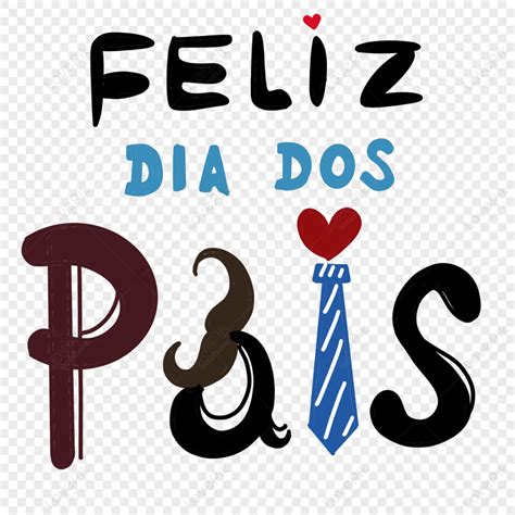 Colorido Día Del Padre Brasileño Amor Inglés Corbata Tipografía ...