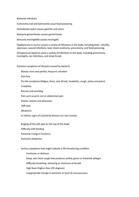 Diseases and symptoms - NOTES under Dr. Yogesh Kanna Satyamoorthy ...