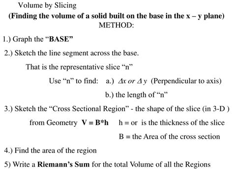 Image result for Volume by Slicing Examples