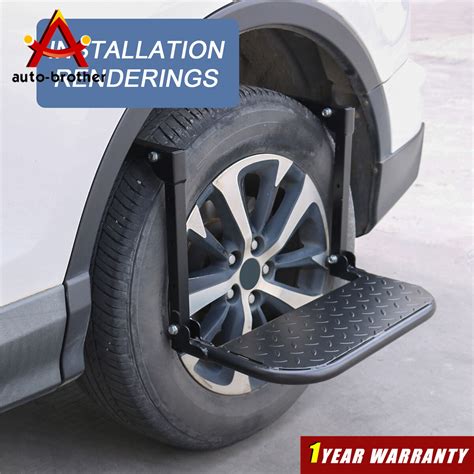Tire Steps Adjustable Tire Mounted Auto Step 300 lbs Max for Pickup ...