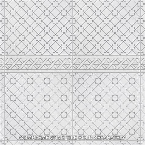 Affinity Tile Sevillano Listello Camino White 2-in x 8-in Ceramic ...