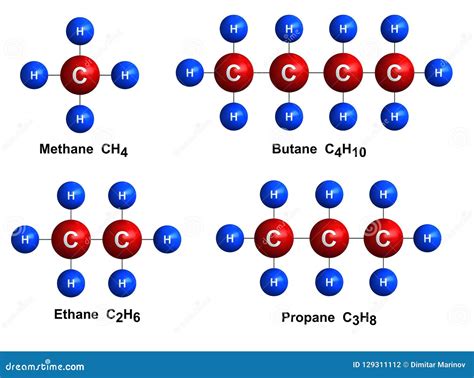 Alkanes stock illustration. Illustration of butane, propane - 129311112
