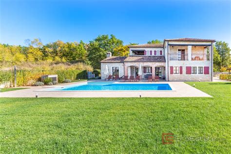 Hrvatska,Pazin - Luksuzna kamena vila s bazenom